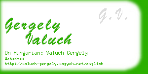 gergely valuch business card